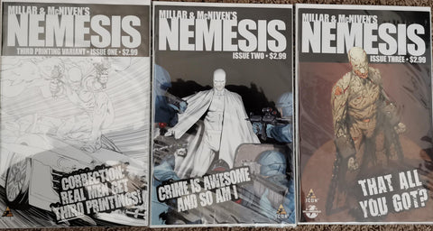 Nemesis Issues #1-3 Miller & McNiven