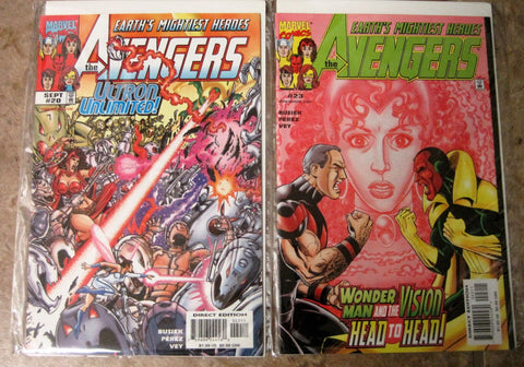 Avengers Issues #20,23 Busiek, Perez, Vey