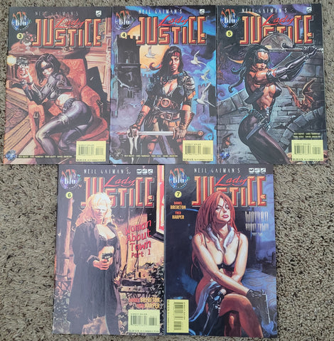 Lady Justice Issues #3-7 Vol #2 Neil  Gaiman