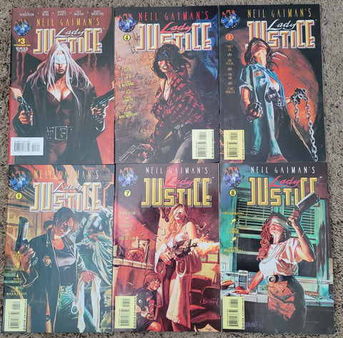 Lady Justice Issues #3-8 Vol #1 Neil Gaiman